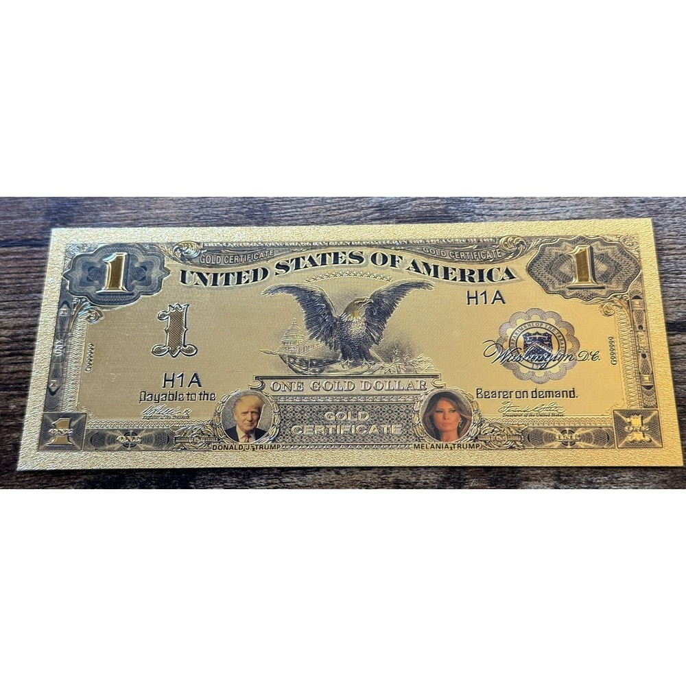 1899 Black‎ Eagle Donald Trump 24K Gold Foil Plated Novelty Banknote Bill